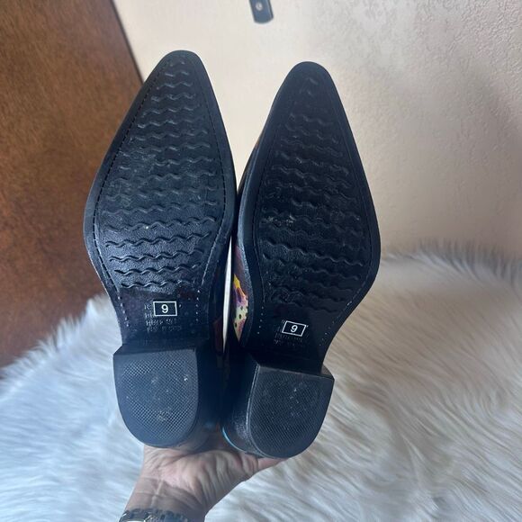 Nomad Yippy - Turquoise Monet Rubber Cowboy Boots Size 9 - Picture 7 of 11